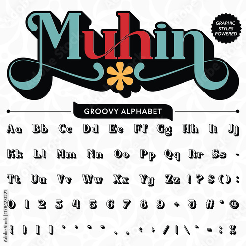 Serif Groovy Retro Vintage Bold Font