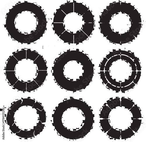 Industrial Abstract Gear Wheel Collection