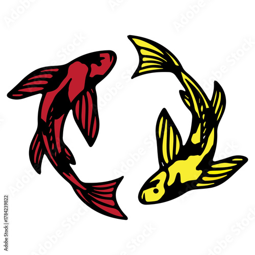 Koi Fish Duo Harmony