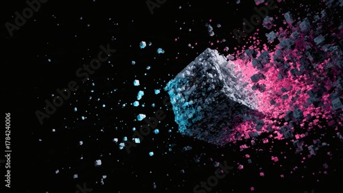 Time Warp Pixel Explosion with Large Left Copy Space