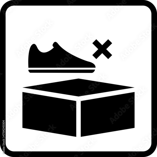 Do not step on it icon