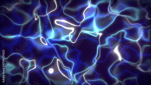 Mesmerizing blue and white light streaks forming a captivating water pattern