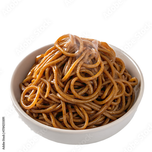 Lo Mein isolated on white background