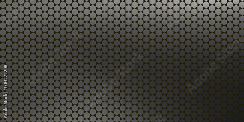Seamless hexagon halftone geometric stripe line pattern vector on black background for Fabric and textile printing, jersey print, wrapping paper, backdrops and , packaging, web banners