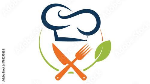 Culinary healthy food chef logo