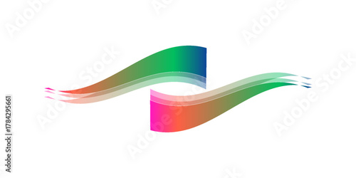 Creative Design vector Font of twisted Ribbon for Title, Header, Lettering, Logo, letter design art, A to Z alphabet colorful, 3d A to Z alphabet colorful,3d Letters