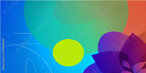 abstract colorful background. Abstract colorful background with balloon and floral spring vector illustration design. abstract background with colorful balloons. 