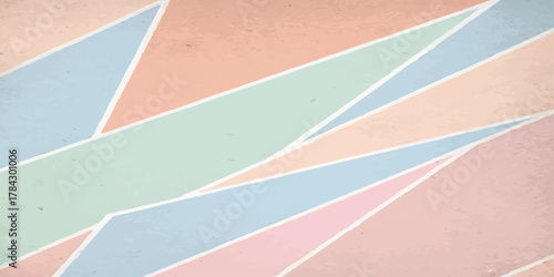 Red athletic track in the stadium with white lines and lanes for running race competition.