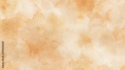 Warm watercolor wash texture in earthy tones, perfect for natural, organic, or vintage design backgrounds, creating soft, inviting atmospheres.