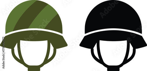 army helmet icon silhouette