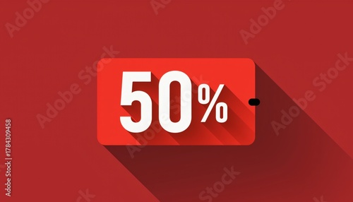 50% Off Black Friday Discount Label