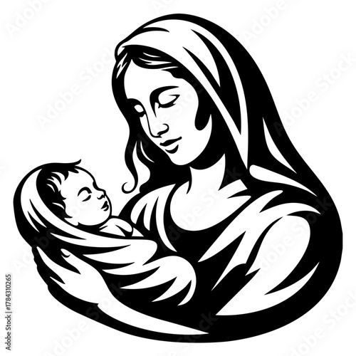 Mother and New born baby