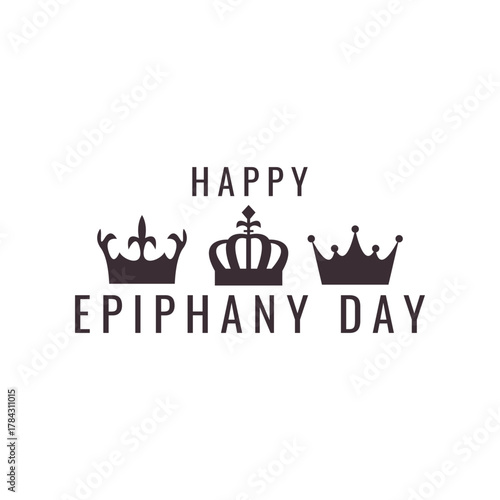 logo simple epiphany day vector icon symbol modern illustration design