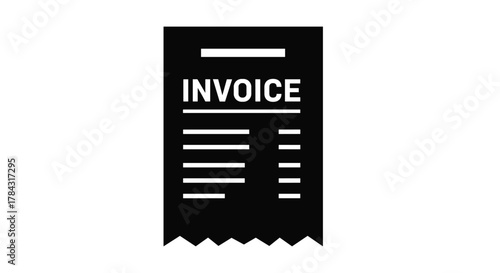 Concise invoice document for business accounting and financial record keeping made easy with modern minimal design