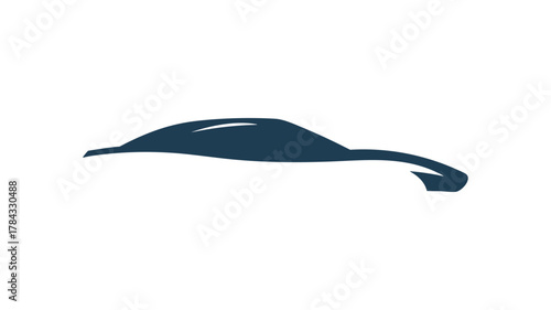 Abstract car silhouette minimal