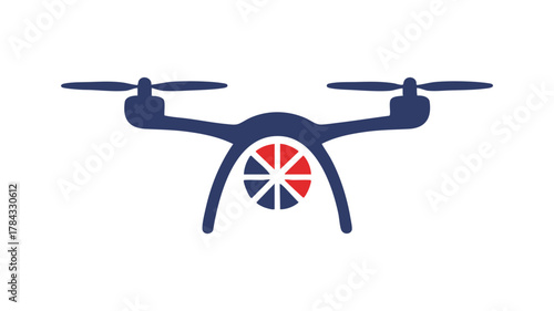 Drone technology symbol vector