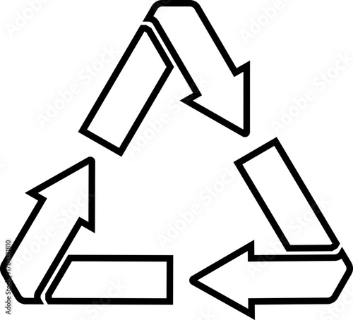 Illustration of recycle icon