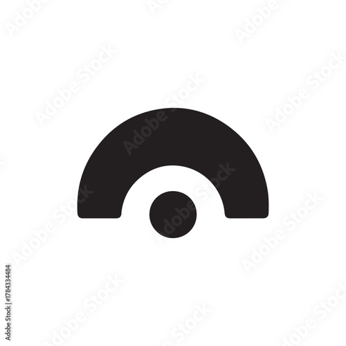 Fermata icon. It is a simple vector illustration.
