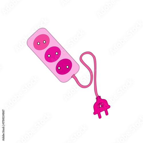 Pink Multi-Outlet Adapter