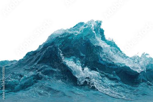 Fototapeta Naklejka Na Ścianę i Meble -  Powerful ocean wave cresting (2)