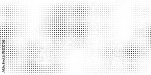 Grunge halftone gradient simple background. Faded grit noise texture. White and black soted noise modern print vintage