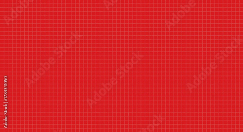 Vibrant red graph paper background for technical drawing and design projects