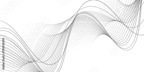 Background dots particles nice wave pattern dot halftone black gradient line. wallpaper graphic design art modern minimalist old