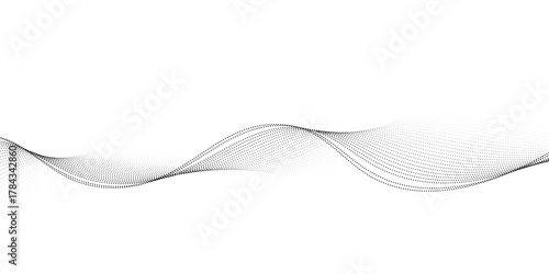 Background dots particles nice wave pattern dot halftone black gradient line. wallpaper graphic design art