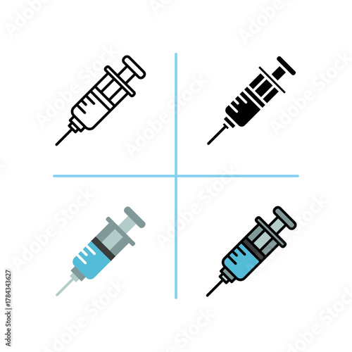Injection Hospital and medical care icon