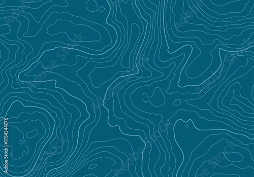 Topographic map background with altitude lines. Abstract terrain topography with elevation levels of the relief