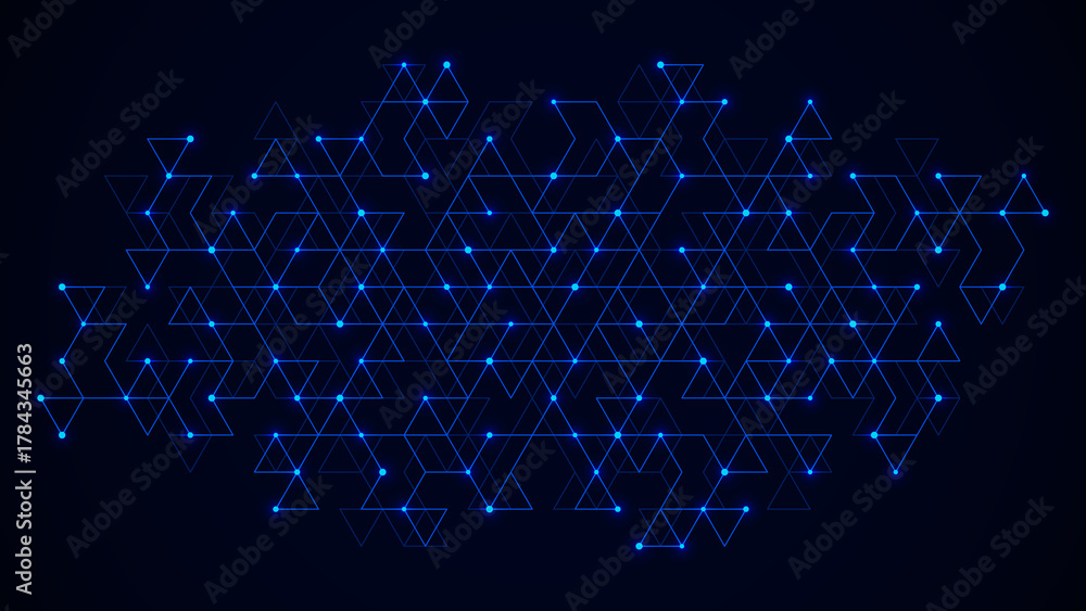 Obraz premium Creative idea of modern design with abstract geometric background. Minimalistic texture with triangles pattern