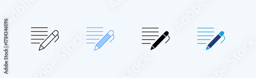 Text Multiple Icon Illustration Vector