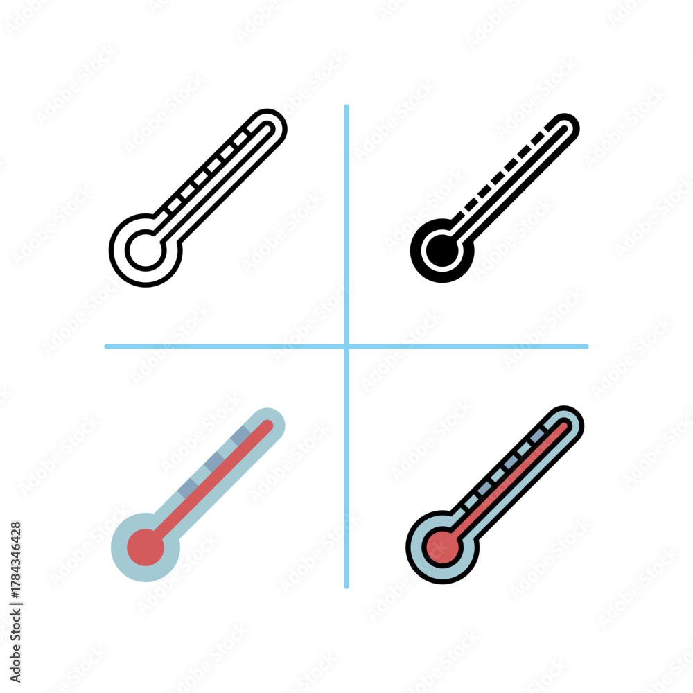 Obraz premium Thermometer Hospital and medical care icon