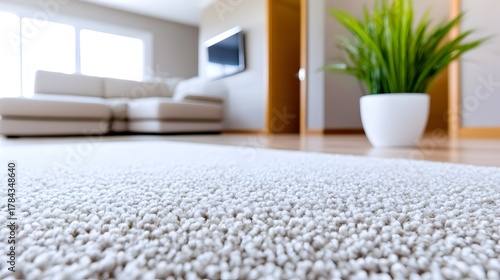 For a contemporary surface background design, a light gray synthetic carpet texture pattern