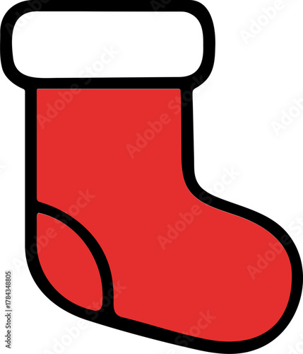 christmas sock with gifts