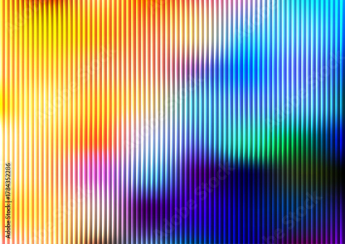 Vibrant vertical stripes with blended watercolor effect