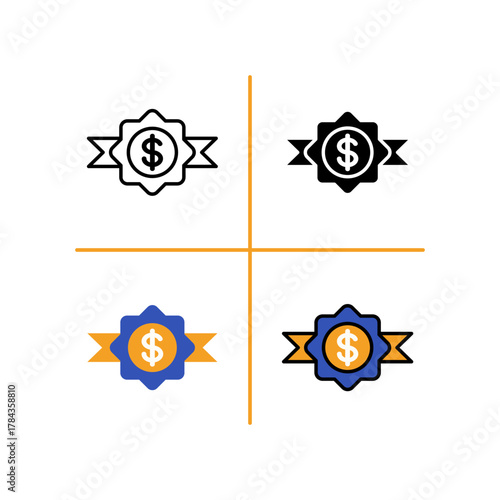 Price Badge Shopping and E-commerce Icon