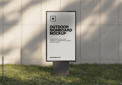 Outdoor Signboard Mockup