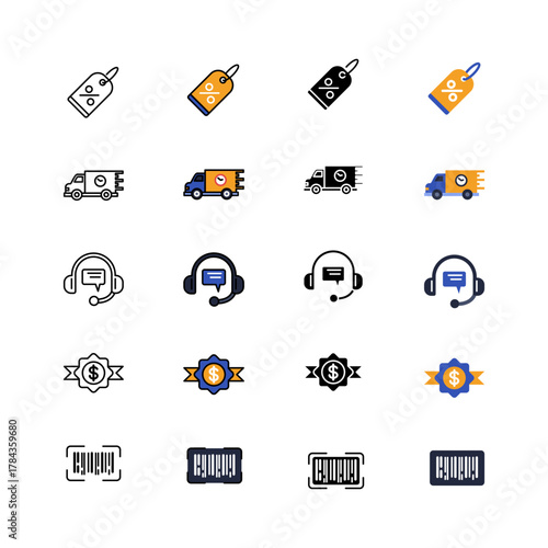 Shopping and E-commerce Icon Sets