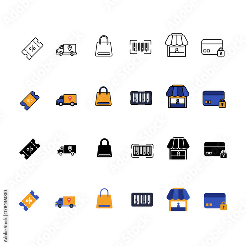Store, Shopping and E-commerce Icon