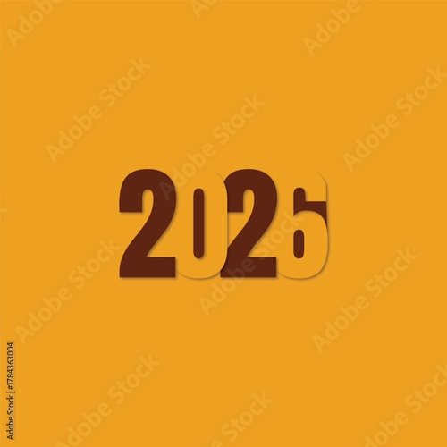 2024 typography design concept. Happy New Year 2024 cover design with stylish and nice colors for banners, posters, and greetings. New year typography