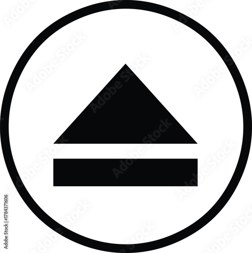 vector music instrument icon on white background