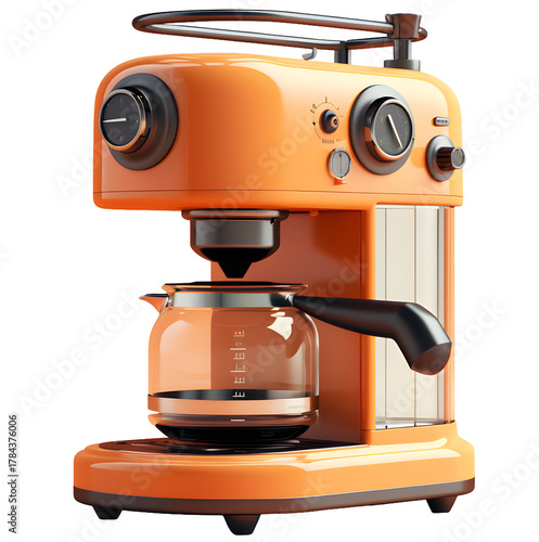 coffee maker machine, isolated background.