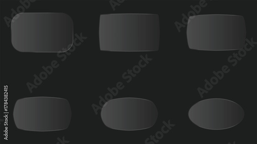 Dark 3D Neu morphic UI Elements Pack – Minimal Abstract Shapes Bundle for Modern Design