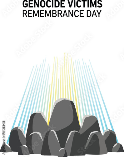 Stones and light for genocide victims remembrance day