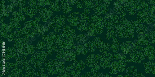 Green Floral Abstract Seamless Texture