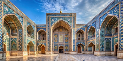 Ancient architecture and intricate tile work