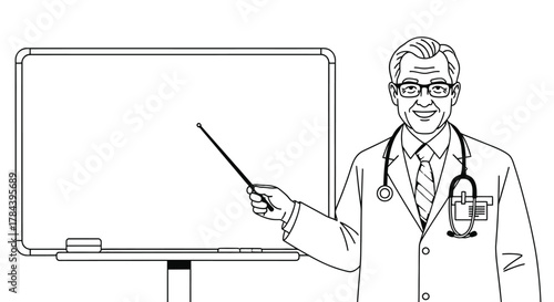 Doctor presentation medical expert healthcare professional guide