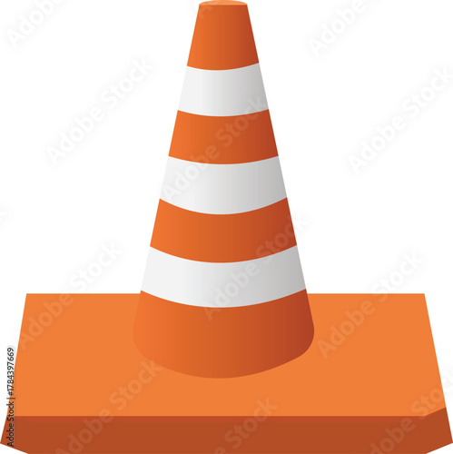  Construction barrier cone icon