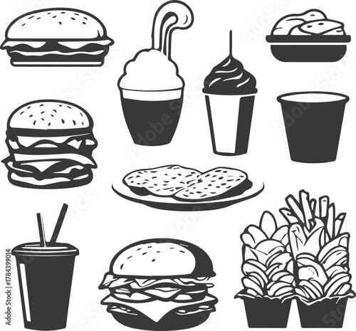 fast food icons